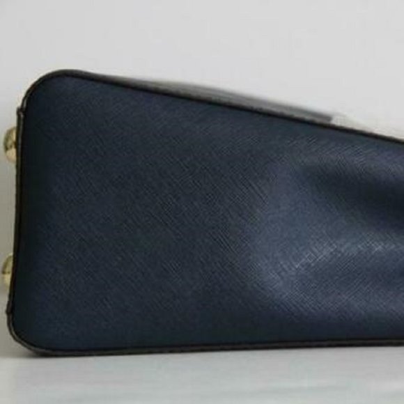 MICHAEL KORS CYNTHIA NAVY BLUE SAFFIANO LEATHER CROSSBODY SATCHEL BAG - NWT! - Picture 7 of 10